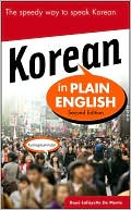 Book cover image of Korean in Plain English by Boye Lafayette De Mente