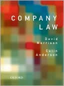 Book cover image of Company Law by David Morrison