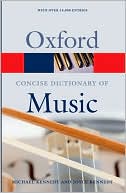 Book cover image of Concise Oxford Dictionary of Music by Michael Kennedy