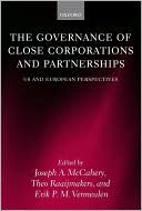 Book cover image of Governance of Close Corporations and Partnerships: US and European Perspectives by Joseph A. McCahery