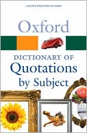 Susan Ratcliffe: Oxford Dictionary of Quotations by Subject