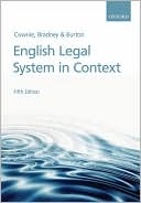 Fiona Cownie: English Legal System in Context