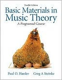 Paul O. Harder: Basic Materials in Music Theory: A Programmed Approach