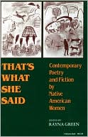 Book cover image of That's What She Said: Contemporary Poetry and Fiction by Native American Women by Rayna Green