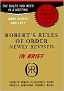 Book cover image of Robert's Rules of Order in Brief by Henry M. III Robert