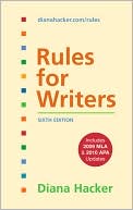 Book cover image of Rules for Writers with 2009 MLA and 2010 APA Updates by Diana Hacker
