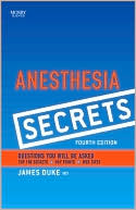 Book cover image of Anesthesia Secrets by James Duke