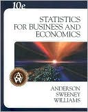 Book cover image of Statistics for Business and Economics (with CD-ROM) by David R. Anderson