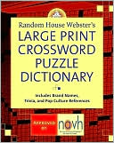 Book cover image of Random House Webster's Large Print Crossword Puzzle Dictionary by Stephen Elliott