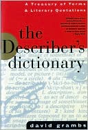 Book cover image of The Describer's Dictionary by David Grambs