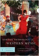 Book cover image of Norton Anthology of Western Music, Vol. 1 by J. Peter Burkholder