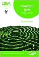 Book cover image of Contract Law 2009-2010 by Richard Stone