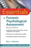 Marc J. Ackerman: Essentials of Forensic Psychological Assessment