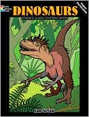 Book cover image of Dinosaurs Stained Glass Coloring Book by Jan Sovak