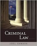 Book cover image of Criminal Law, 10th Edition by Joel Samaha
