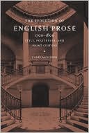 Carey McIntosh: Evolution of English Prose, 1700-1800: Style, Politeness, and Print Culture