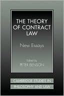 Peter Benson: Theory of Contract Law: New Essays