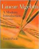 Book cover image of Linear Algebra: A Modern Introduction by David Poole