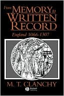 Book cover image of Memory To Written Record 2e by Clanchy