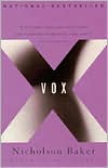 Book cover image of Vox by Nicholson Baker