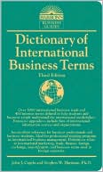 Book cover image of Dictionary of International Business Terms by John J. Capela