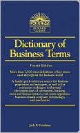 Jack P. Friedman Ph.D.: Dictionary of Business Terms (Barron's Business Dictionaries Series)
