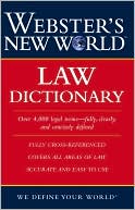 Book cover image of Webster's New World Law Dictionary  by Susan Ellis Wild