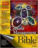 Book cover image of Content Management Bible by Bob Boiko