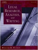 Book cover image of Legal Research, Analysis, and Writing by William H. Putman