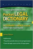 Book cover image of SPANISH/ENG ENG/SPAN PKT LEGAL..DICTIONARY by James Nolan