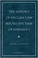 Book cover image of History of English Law before the Time of Edward I, The by Frederick Pollock