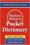 Book cover image of Merriam-Webster's Pocket Dictionary by Merriam-Webster