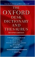Book cover image of Oxford Desk Dictionary and Thesaurus (Spark Publishing) by Oxford University Press