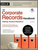 Book cover image of The Corporate Records Handbook: Meetings, Minutes & Resolutions by Anthony Mancuso