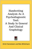 Book cover image of Handwriting Analysis As A Psychodiagnostic Tool by Ulrich Sonnemann