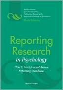 Book cover image of Reporting Research in Psychology: How to Meet Journal Article Reporting Standards by Harris M. Cooper