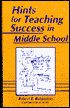 Book cover image of Hints for Teaching Success in Middle School by Robert Rubinstein