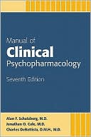 Book cover image of Manual of Clinical Psychopharmacology by Alan F. Schatzberg
