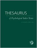 Book cover image of Thesaurus of Psychological Index Terms, 11th Edition by Lisa Gallagher Tuleya