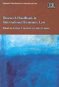 Andrew T. Guzmán: Research Handbook in International Economic Law