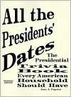 Book cover image of All the Presidents' Dates: The Presidential Trivia Book Every American Household Should Have by Jean A. Pupeter