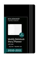 Moleskine: 2011 Moleskine 18 months - Weekly Notebook - 7 x 10 Black soft cover - Extra Large Calendar